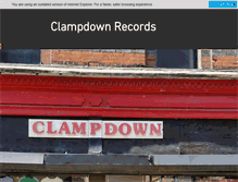 Tablet Screenshot of clampdownrecords.com